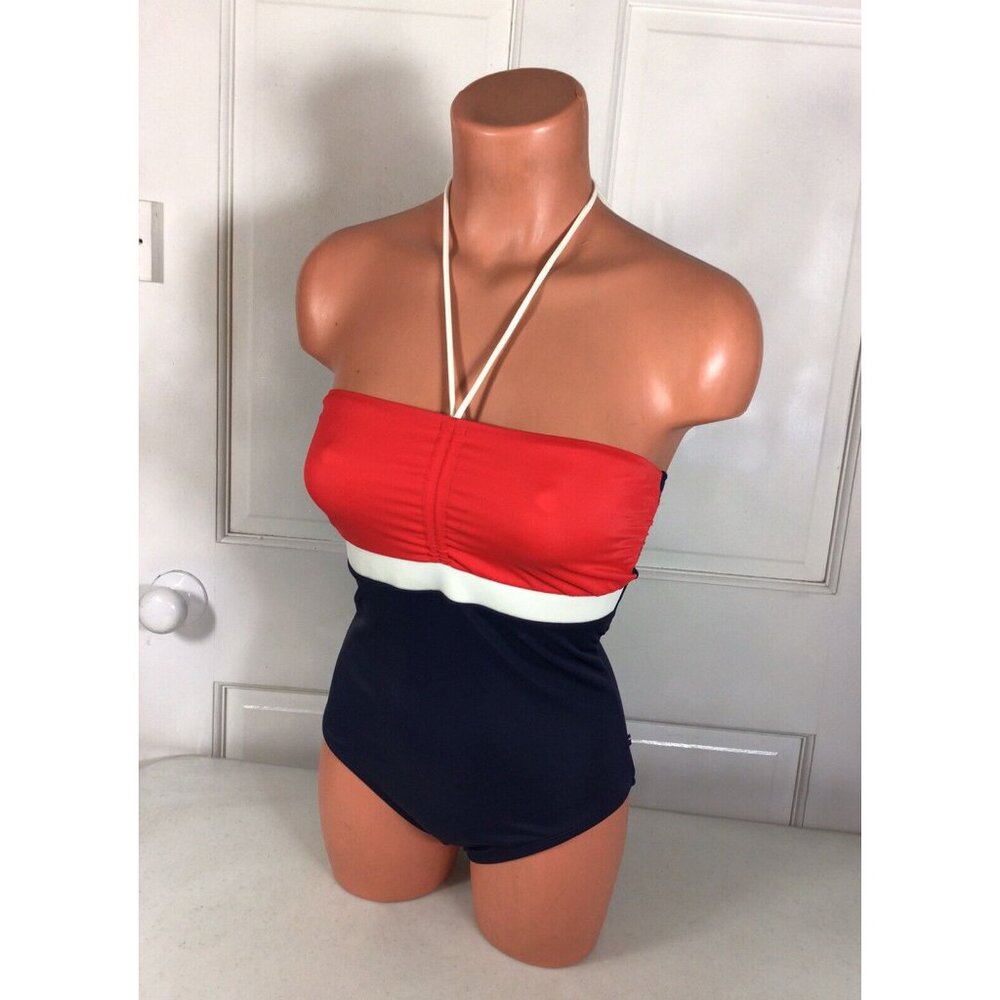Tommy Hilfiger Colorblock Swimsuit Womens 6